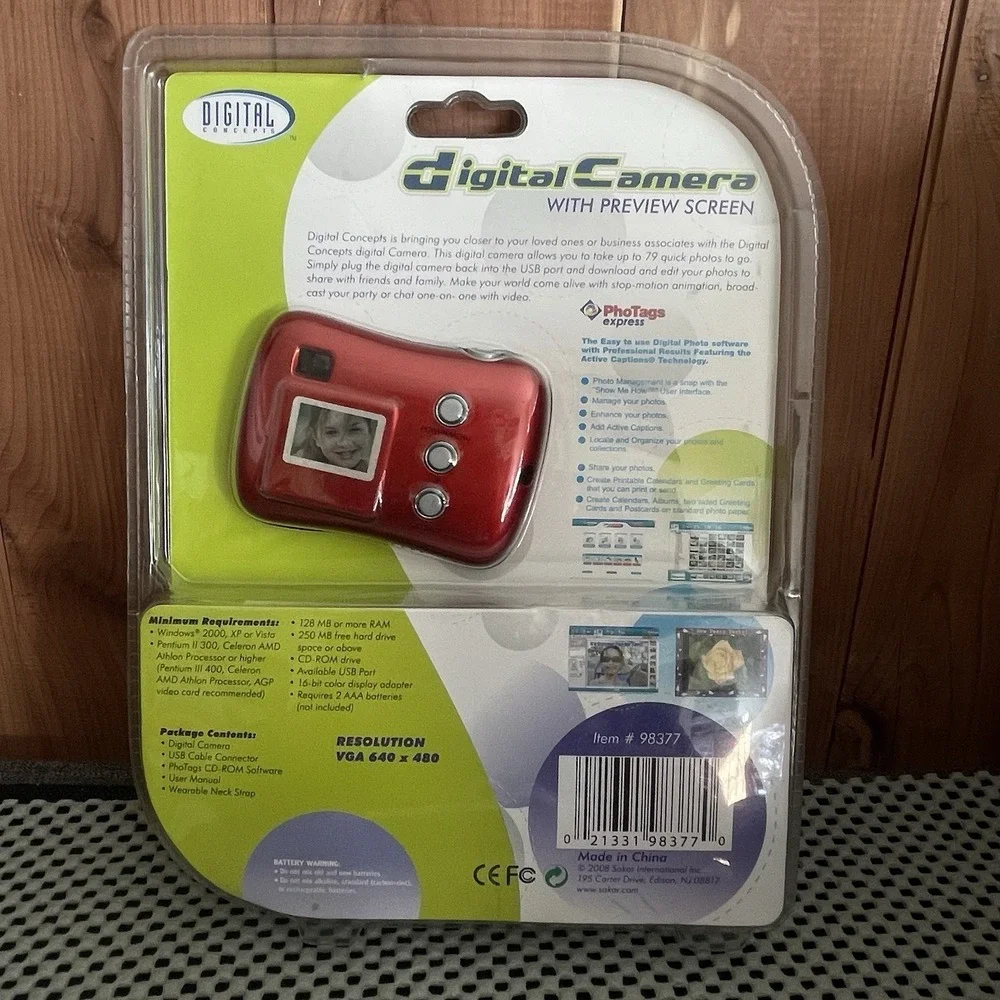 New Red Digital Camera Preview Screen 3-IN-1 Shoot Video Clips PC Web Cam Share
